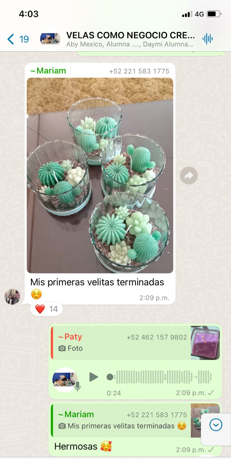 Resultado de alumna